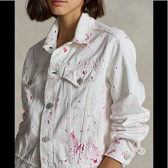 Polo Ralph Lauren Pink Pony Denim Trucker Jacket - Picture 6 of 9